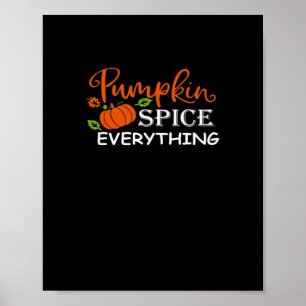 Poster Pumpkin Spice All Vintage Cai Autumn For W