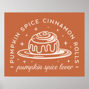 Poster Pumpkin Spice Cinnamon Rolls