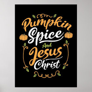 Poster Pumpkin Spice E Jesus