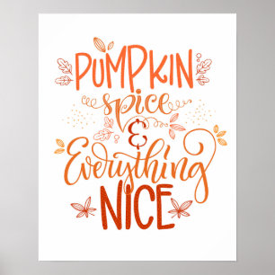 Poster Pumpkin Spice e tudo de bom