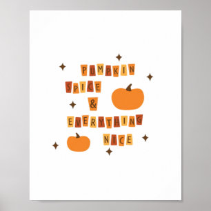 Poster Pumpkin Spice e Tudo Muito Bem - Citando Vibes