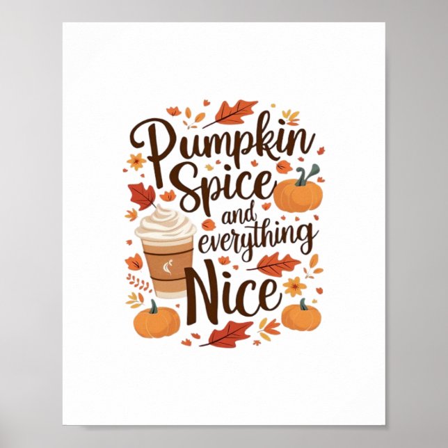 Poster Pumpkin Spice E Tudo Muito Engraçado Essencial (Frente)