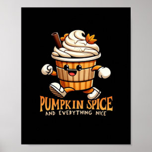 Poster Pumpkin Spice E Tudo O Que É Básico Design