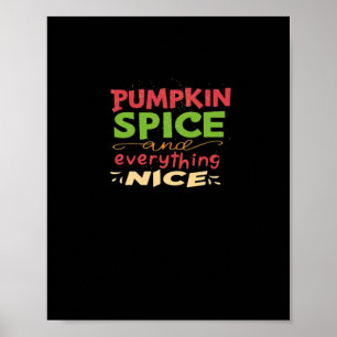Poster Pumpkin Spice E Tudo O Que É Boa Design