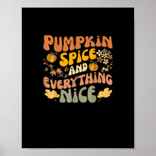 Poster Pumpkin Spice E Tudo O Que É Boa Queda