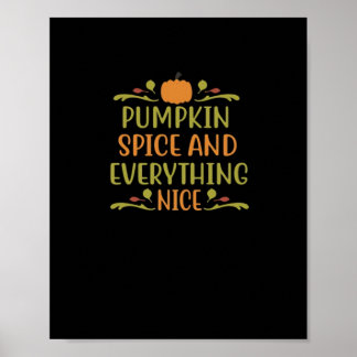 Poster Pumpkin Spice e tudo o que é bom em vibrações vira