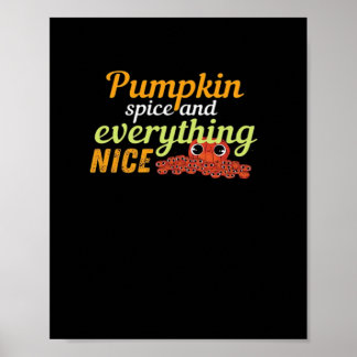 Poster Pumpkin Spice e tudo o que é bom Halloween Basic D