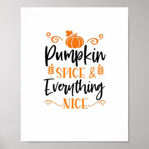 Poster Pumpkin Spice E Tudo O Que É Legal - Cite Obrigado