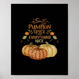 Poster Pumpkin Spice E Tudo O Que É Legal - Memória Autum