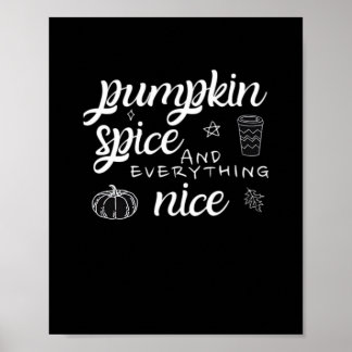 Poster Pumpkin Spice E Tudo O Que É Legal - Memória Autum