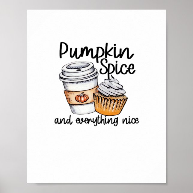 Poster Pumpkin Spice E Tudo Que É Bonito E Engraçado (Frente)
