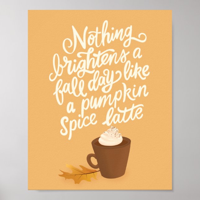 Poster Pumpkin Spice Latência/Outono (Frente)