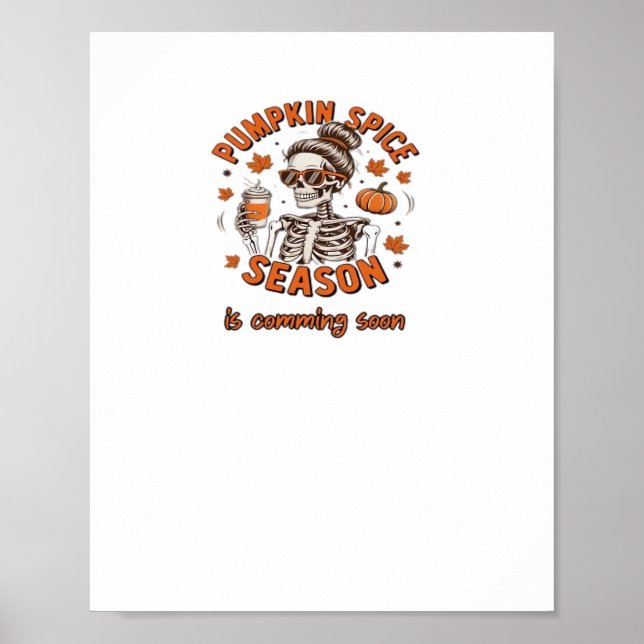 Poster Pumpkin ThanksDá Decor - Dotado para Ação de Graça (Frente)