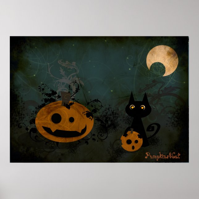 Pôster Pumpkins&Cat (Frente)