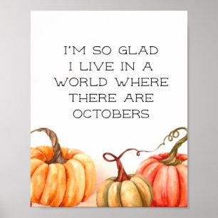 Poster Pumpkins de outubro