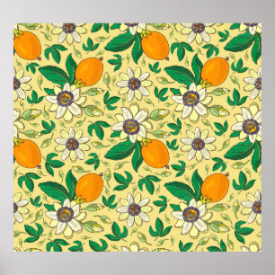 Poster Pumpkins & Leaves: Colheita de outono