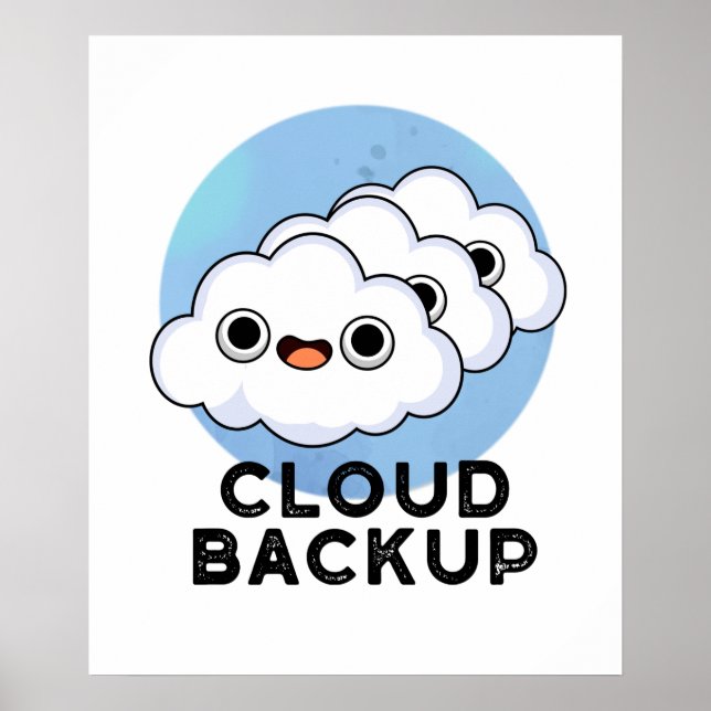 Poster Pun De Tempo Do Computador Engraçado De Backup Em  (Frente)