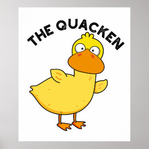 Poster Pun Pato Engraçado Quacken