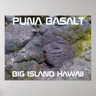 POSTER PUNA BASALT BIG ISLAND HAWAII