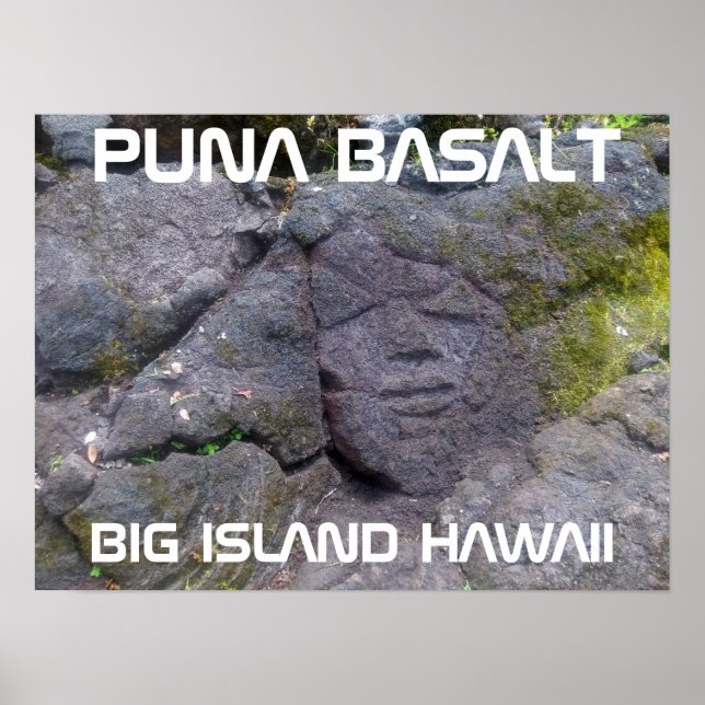 POSTER PUNA BASALT BIG ISLAND HAWAII (Frente)