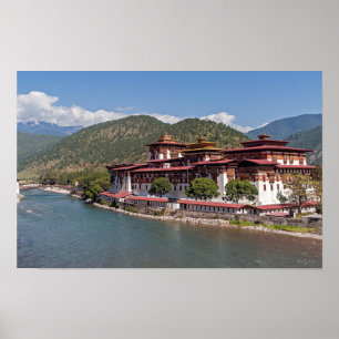 Poster Punakha Dzong no Butão