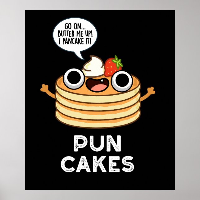 Poster Puncakes Engraçado Pancake Dardo BG (Frente)