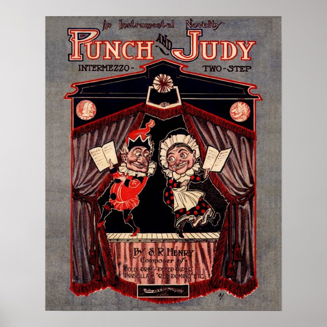 Pôster Punch e Judy Puppets se recuperaram (Frente)