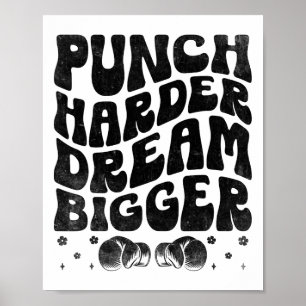 Poster Punch Harder Dream Maior Forte Esportiva