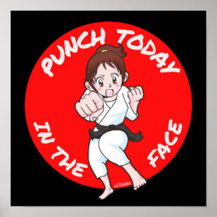 Poster PUNCH HOJE NA FACE, ideia de presente inspiraciona