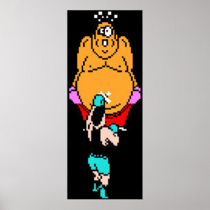 Poster Punch Out King Hippo