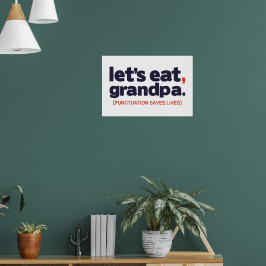 Poster Punctuation saves lives