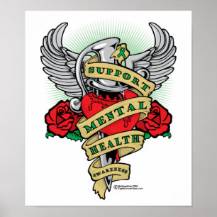 Poster Punhal da saúde mental