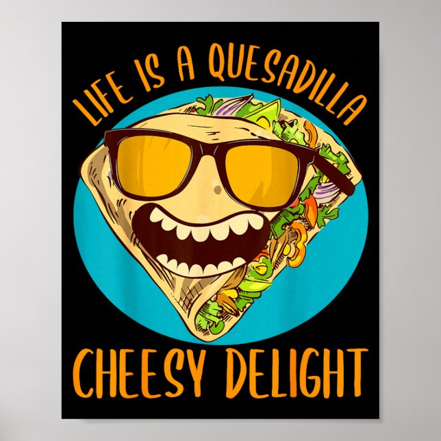 Poster Punho engraçado de quesadilla 5 de maio comida mex (Frente)