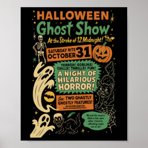 Poster Punk Funny Horror Spooky Halloween Ghost Show Ghos
