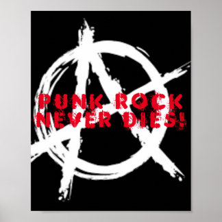 Poster Punk Rock Nunca Morre