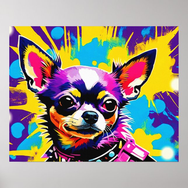POSTER PUNK ROCKER CHIHUAHUA 2 (Frente)