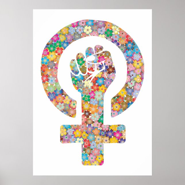 Poster Puño lucha feminista (Frente)