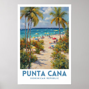 Poster Punta Cana República Dominicana Viagem estética Ps