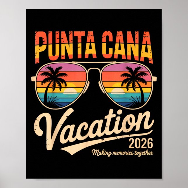Poster Punta Cana Vacation 2026 Making Memories Summer Be (Frente)