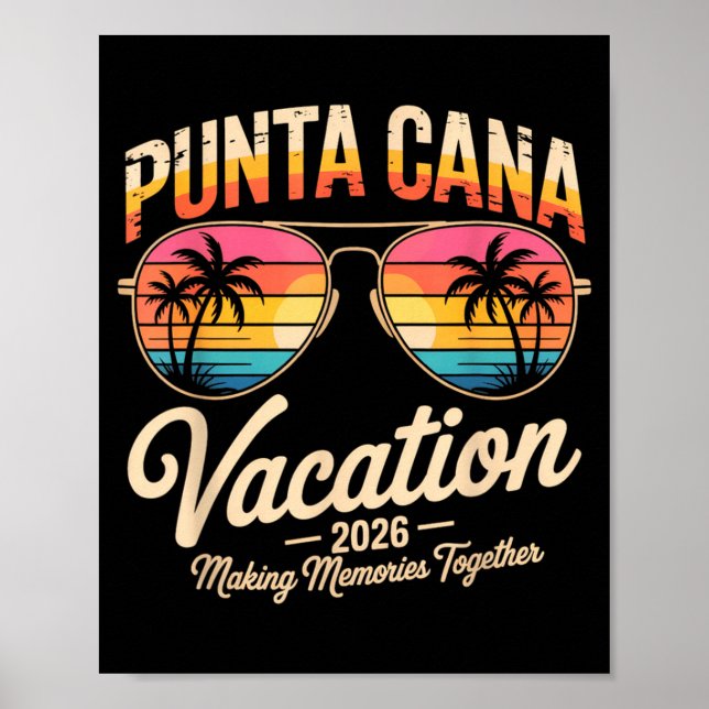 Poster Punta Cana Vacation 2026 Making Memories Summer Be (Frente)