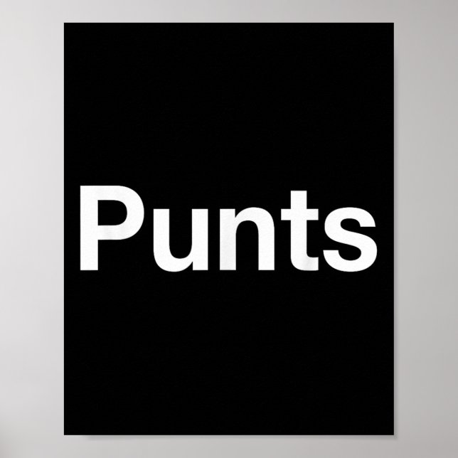 Poster Punts Funny Shirt, Punts Funny Saying Quote Shirt, (Frente)