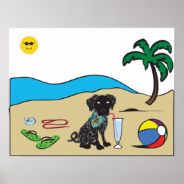 Poster Pup Praia