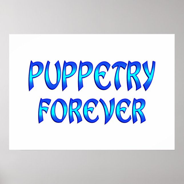 Pôster Puppetry para sempre (Frente)