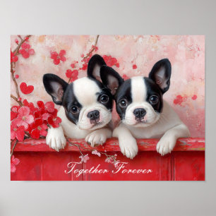 Poster Puppy Love. com texto personalizável