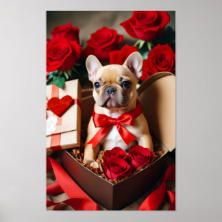 Poster Puppy Love Tender Romântico Bonito Presente