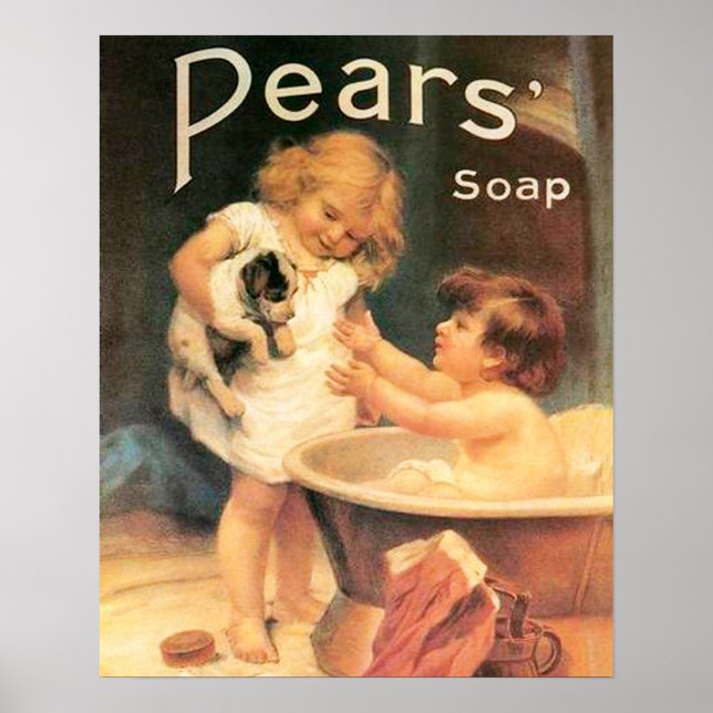 Pôster Puppy tomando banho (Frente)