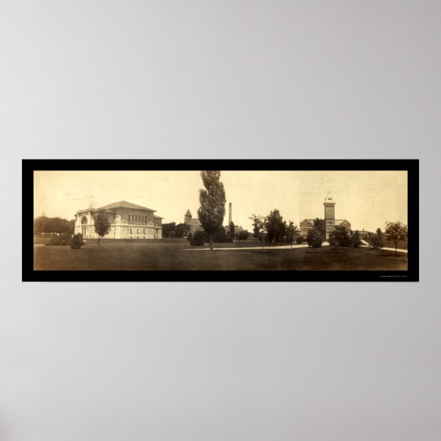 Poster Purdue University IN Photo 1904 (Frente)