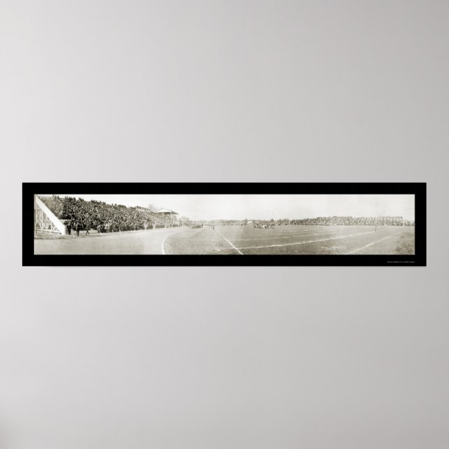 Pôster Purdue vs Wisconsin Futebol Photo 1913 (Frente)