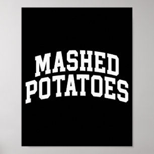 Poster Purê de Batatas Dia de Ação de Graças, Batatas Dia
