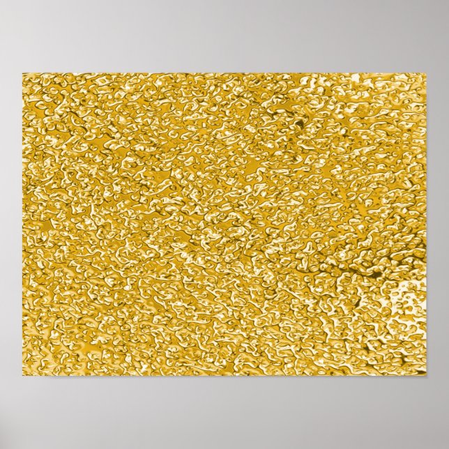 Pôster PURE DOURADO Splatter Patterno + texto/foto (Frente)